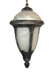مركز اضواء الصالحية مصباح سقف للاستعمال للخارج, نوع E27, KJ870/1HBKSL, اسود