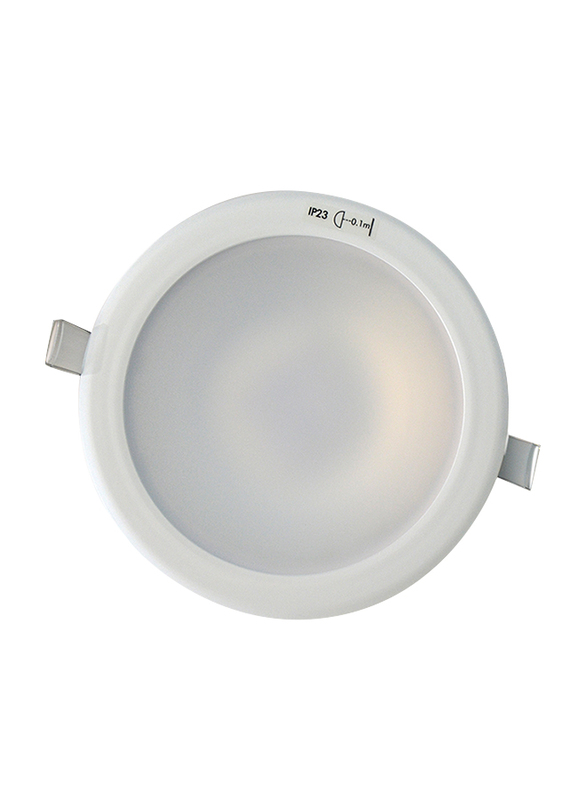 Megaman Ceiling Downlight, LED Bulb Type, 12W, F55500RC/WH26, 2800K-Warm White