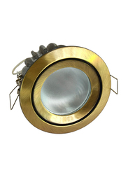 Salhiya Lighting Spotlight Frame, GU10 Bulb Type, Round Fixed, AL328 (ORM MR16) GAB, Gold