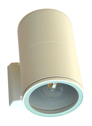 مركز اضواء الصالحية مصباح حائط للداخل و الخارج باضاءة علوية و سفلية, نوع E27, مقاومة الماء IP54, زجاج مقوى, 7002, ابيض
