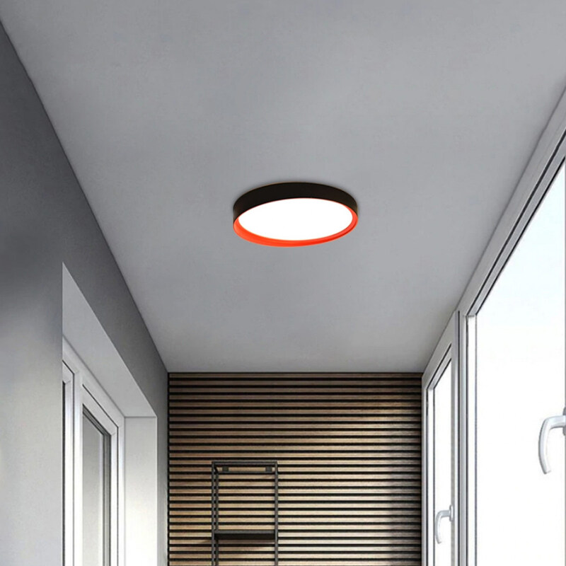 

Salhiya Lighting Indoor Ceiling Light with 3000K LED, 14W, 11010040010PU, Black/Red