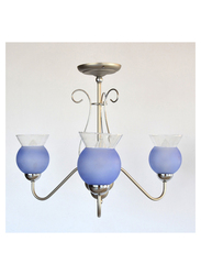 Salhiya Lighting Italy Uplight Glass Chandelier, 246-03, Blue