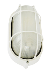 Salhiya Lighting Indoor/Outdoor Wall Bulkhead Light, E27 Bulb Type, P808, White