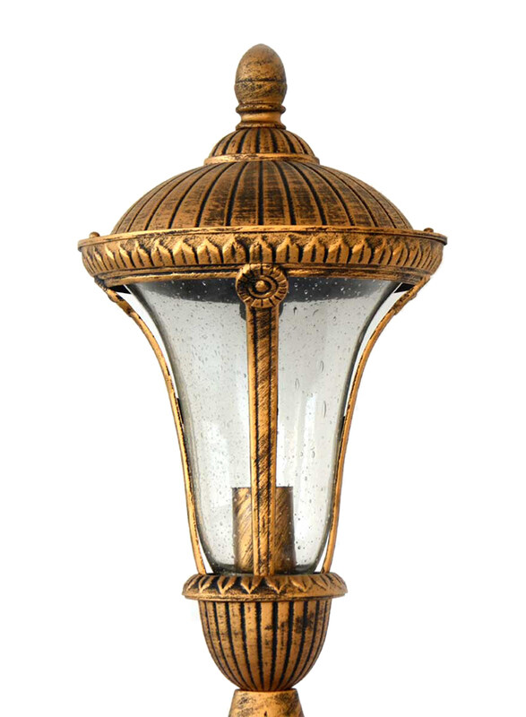 

Salhiya Lighting Gate Top Light, E27 Bulb Type, A20615, Black/Gold