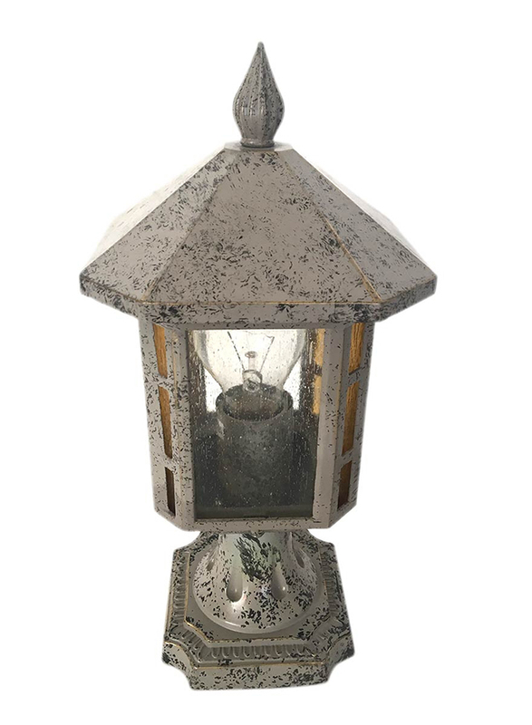 Salhiya Lighting Gate Top Light, E27 Bulb Type, Small, H9701SXH609, Grey