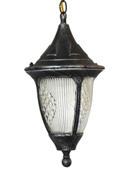 Salhiya Lighting Outdoor Hanging Ceiling Light, E27 Bulb Type, 18x33 cm, 871/1H, Black