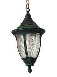 Salhiya Lighting Outdoor Hanging Ceiling Light, E27 Bulb Type, 871/1H, Green/Black