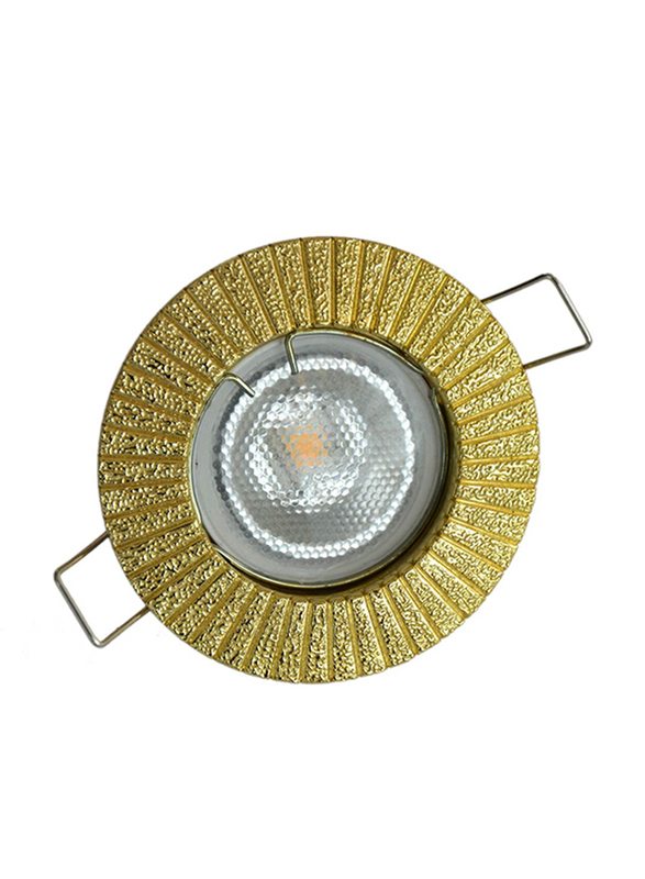 Salhiya Lighting Spotlight Frame, LED Bulb Type, Round Fixed, AL1462PB, Gold