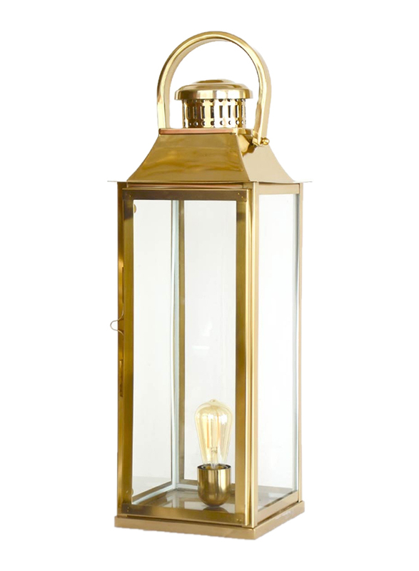 Salhiya Lighting Handmade Stainless Steel Lanterns, E27 Bulb Type, Large, 149349, Gold