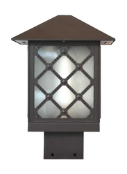 مركز اضواء الصالحية مصباح علوي للبوابات, نوع E27, زجاج, 8802, بني