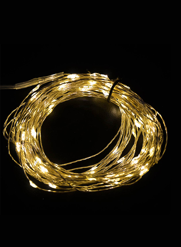 Salhiya Lighting 10-Meter String Decoration 100 LED Lights, PL17952, Warm White