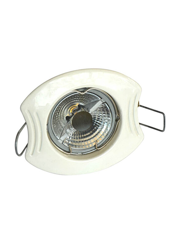 

Salhiya Lighting Spotlight Frame, GU10 Bulb Type, Oval Fixed, 0582G/0806, White