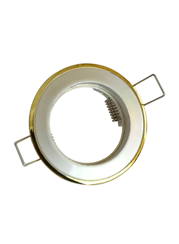 Salhiya Lighting Spotlight Frame, GU10 Bulb Type, Round Fixed, AL146PS/G, Chrome
