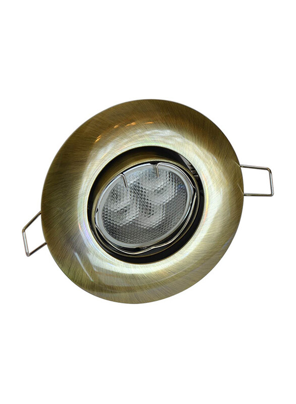 

Salhiya Lighting Spotlight Frame, LED Bulb Type, Round Movable, AL333GAB, Gold