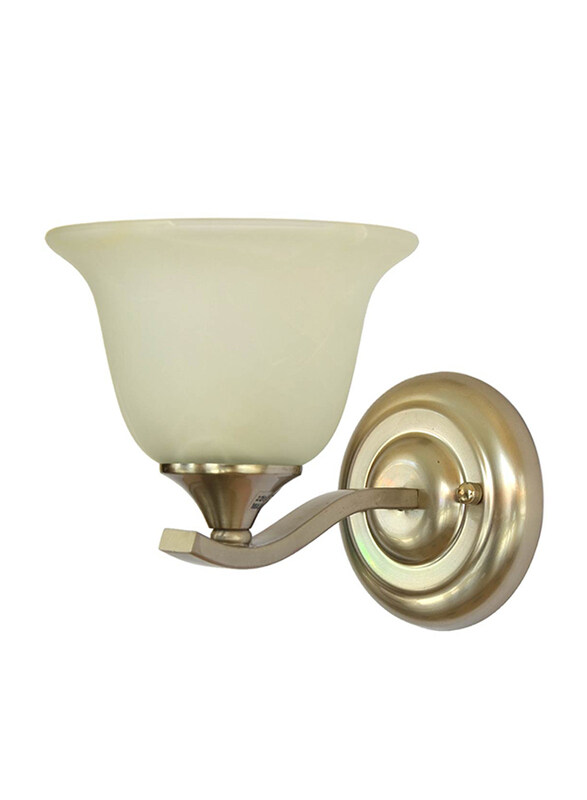 

Salhiya Lighting Indoor Wall Sconce, E27 Bulb Type, 7013, Satin Nickel