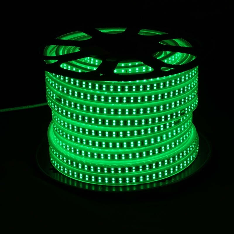 

Salhiya Lighting 50 Meter High Quality LED Flexible Strip Light, Double line 180 LED/Meter and 13W/Meter, 5 Years Lifespan, OML2835, Green