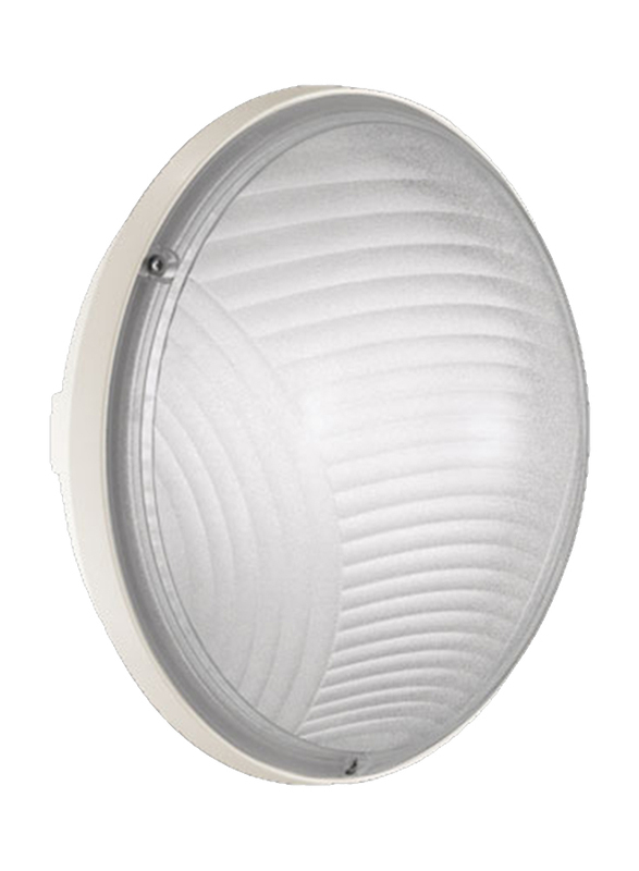 Lombardo Luce Mini Tonda 220 Outdoor Wall/Ceiling Light, E27 Bulb Type, LB53121, White