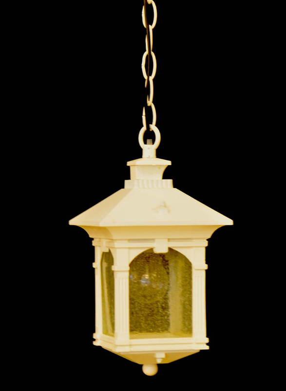 Salhiya Lighting Outdoor Hanging Ceiling Light, E27 Bulb Type, Small, OH0156S, White