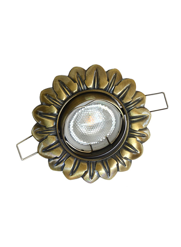 Salhiya Lighting Spotlight Frame, LED Bulb Type, Flower Movable, AL329F GAB, Bronze