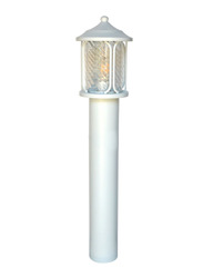 Salhiya Lighting Garden Light Post E27 Water Glass Diffuser, 1804, White