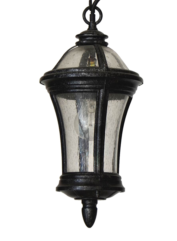 Salhiya Lighting Outdoor Hanging Ceiling Light, E27 Bulb Type, A1954, Black