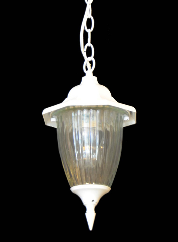 Salhiya Lighting Outdoor Hanging Ceiling Light, E27 Bulb Type, AO7156, White