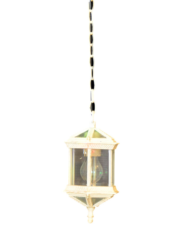 

Salhiya Lighting Outdoor Hanging Ceiling Light, E27 Bulb Type, OH021, White Gold