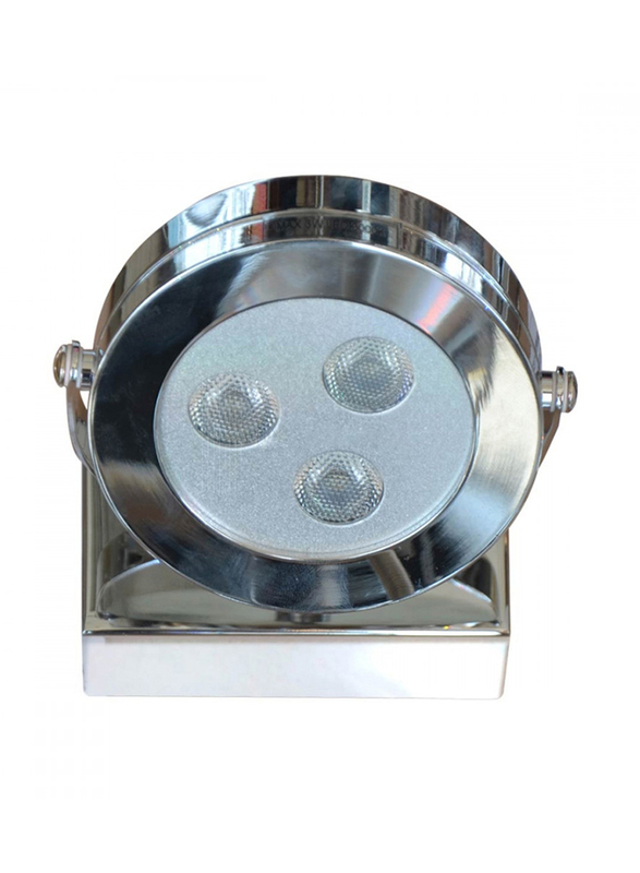 Salhiya Lighting Steel 6000K Daylight LED Mirror Light/Picture Light, 3W, MB233/1, Silver