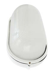 Salhiya Lighting Indoor/Outdoor Wall Bulkhead Light, E27 Bulb Type, P806, White