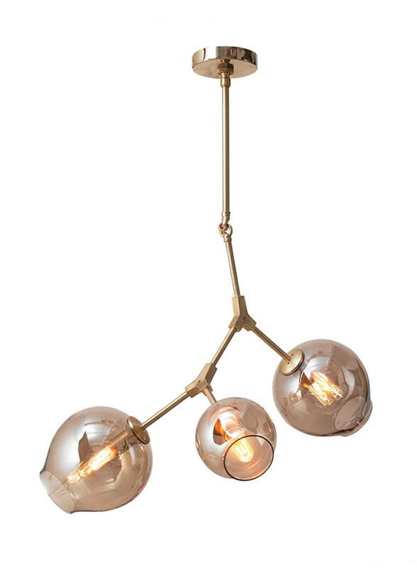 

Salhiya Lighting Blair Modern 3 Buds Pendant Light, MD10730-3, Gold Matt