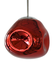 Salhiya Lighting Modern Delilah Ceiling Pendant Light, E27 Bulb Type, D170909/1, Red