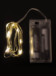 Salhiya Lighting 1-Meter String Decoration 10 LED Lights, Battery Operated, PL17664, Warm White