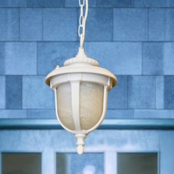 Salhiya Lighting Outdoor Hanging Ceiling Light, E27 Bulb Type, 1465S, White