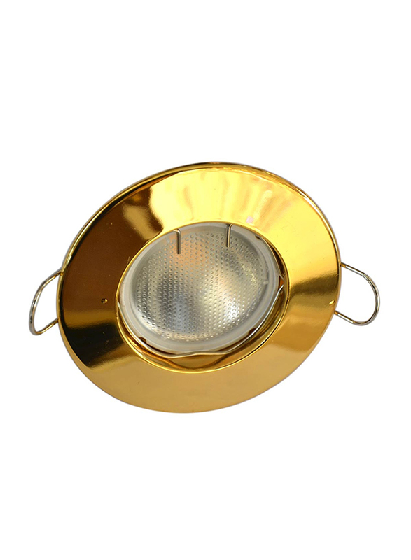 Salhiya Lighting Spotlight Frame, LED Bulb Type, Round Fixed, R219, Gold