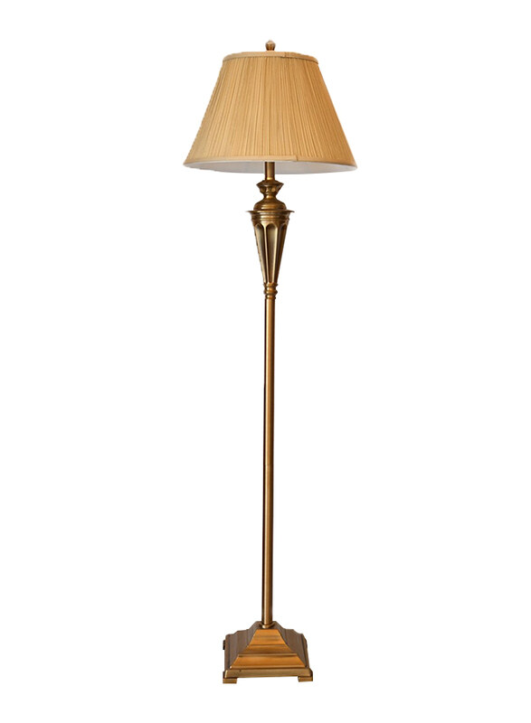 

Salhiya Lighting Floor Lamp, E27 Bulb Type, T812, Brass/Beige