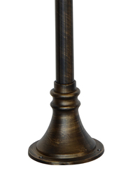 Salhiya Lighting Post Light, E27 Bulb Type, Glass Diffuser, 145121, Goldmine