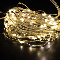 Salhiya Lighting 5-Meter String Decoration 50 LED Lights, Battery Operated, PL17666C, Warm White