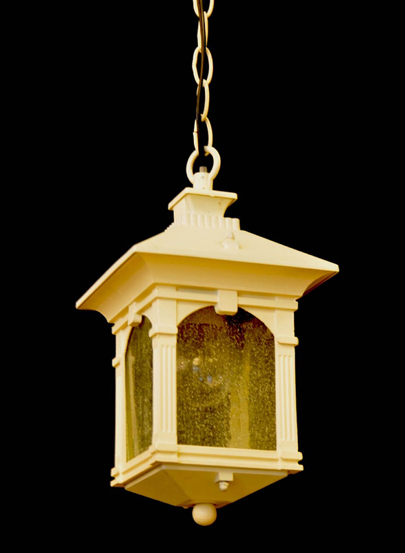 Salhiya Lighting Outdoor Hanging Ceiling Light, E27 Bulb Type, Small, OH0156S, White