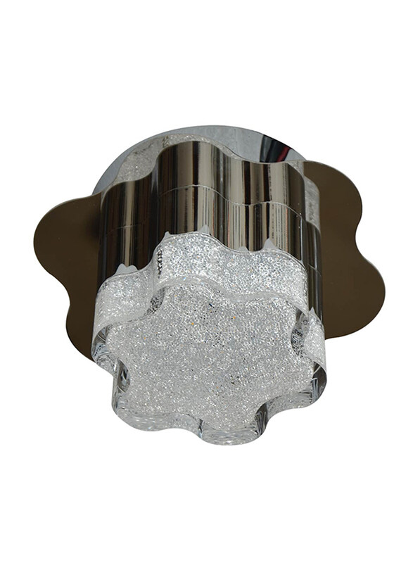 

Salhiya Lighting Indoor Crystal Ceiling LED Light, E14 Bulb Type, MX15009003, Chrome