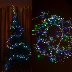 Salhiya Lighting 3-Meter Decorative Cluster 200 LED Light Chain, PL17636B, Red/Yellow/Green/Blue