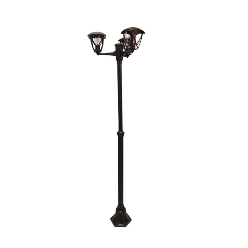 

Al Salhiya Lighting Pole Light H196cm 3 Heads 17040X-PL - Black