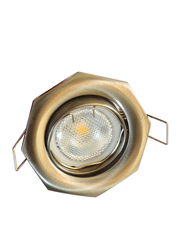Salhiya Lighting Spotlight Frame, GU10 Bulb Type, Octagon Movable, AL2298, Silver