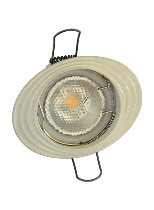 

Salhiya Lighting Spotlight Frame, LED Bulb Type, Oval Fixed, R112, White