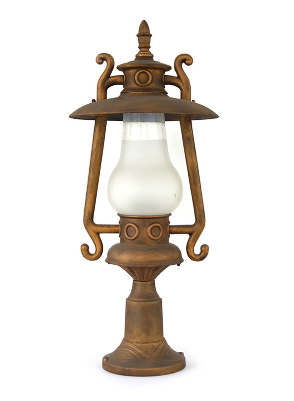 

Salhiya Lighting Gate Top Light, E27 Bulb Type, Large, H8202LXH418, Gold