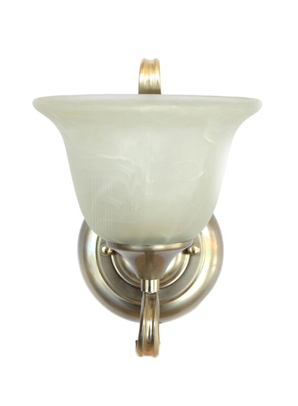 

Salhiya Lighting Indoor Wall Light, 1W, D604, White/Gold