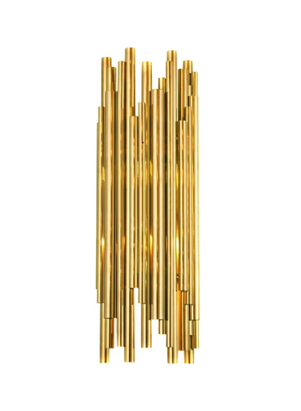 Salhiya Lighting Modern Tubes Wall Bracket Light, MB1303A-2B, Gold