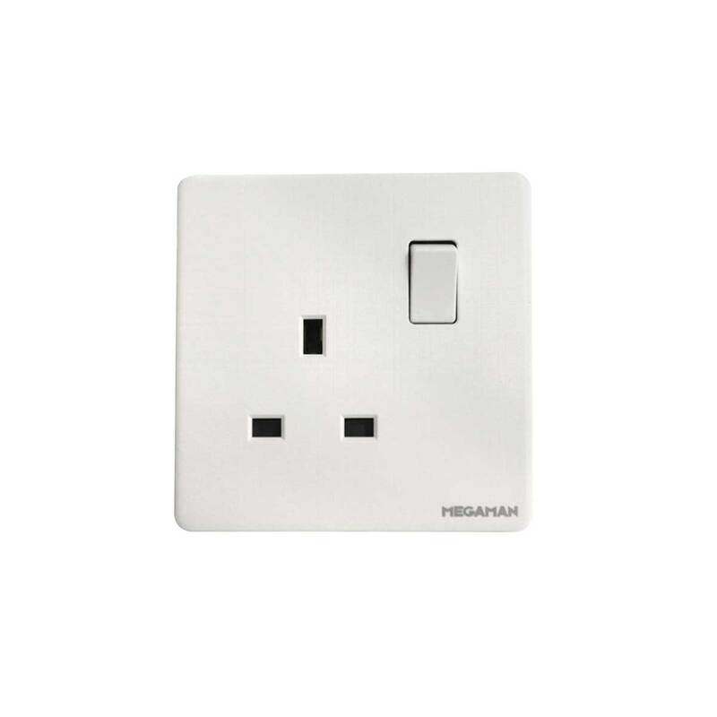 

Al Salhiya Lighting Megaman Switch Socket 1Gang 13Amp - White