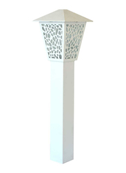 Salhiya Lighting Bollard Light, E27 Bulb Type, Glass Diffuser, 147106, White