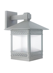 Salhiya Lighting Indoor/Outdoor Wall Light, E27 Bulb Type, Glass Diffuser, 8501, Dark Grey