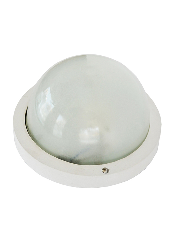 Salhiya Lighting Indoor/Outdoor Wall Bulkhead Light, E27 Bulb Type, P960S, White